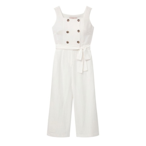NWT Gal Meets Glam "Cleo" White Jumpsuit - Picture 4 of 7